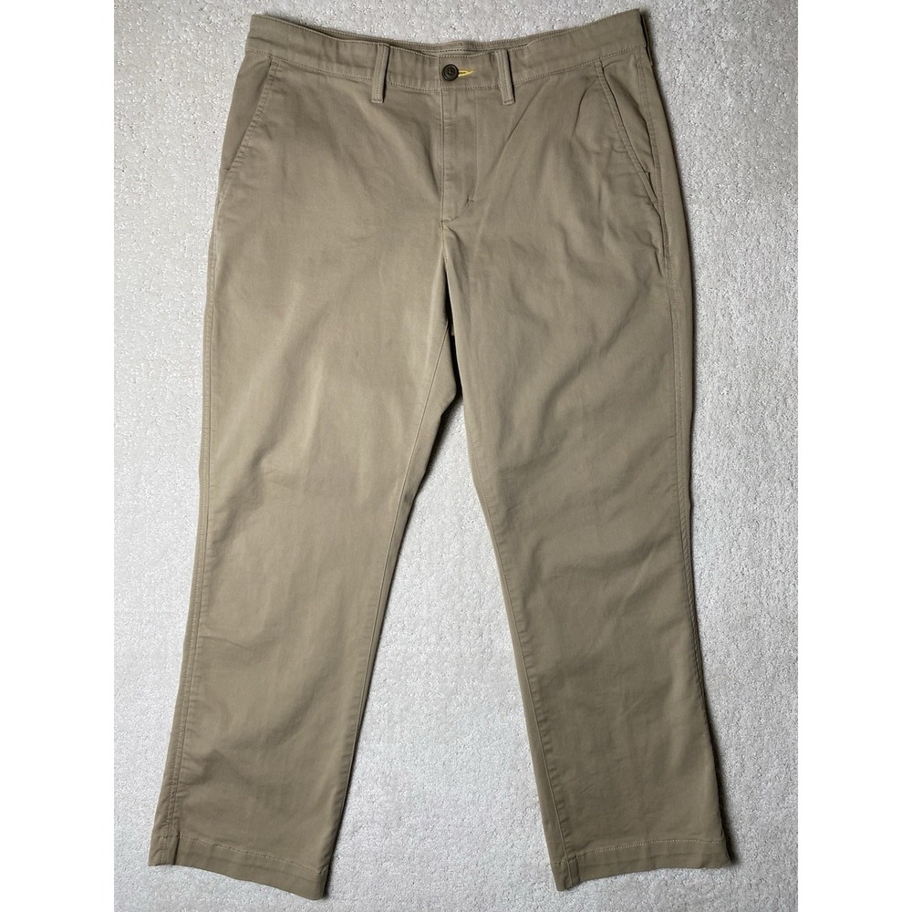 LL Bean Cool Max Standard Fit Khaki Pants Men's‎ 35x30 Measured 34x29 Beige